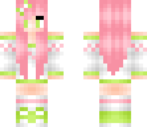 pink and green girl