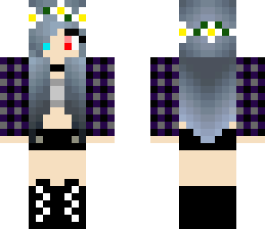 gothic flowercrown girl edit