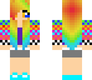 edited rainbow girl