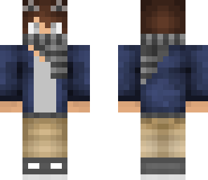 gray scarf boy