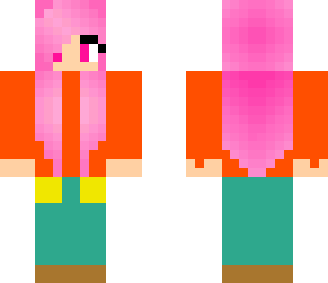 pink girl hair