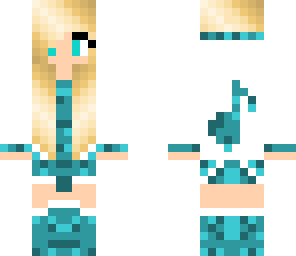 teal music girl