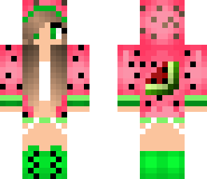 Watermelon Girl Minecraft Skin