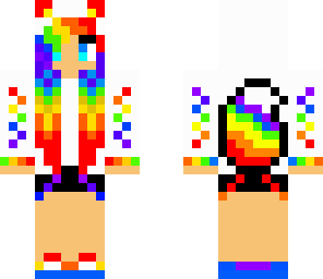 rainbow fox girl