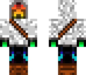 rainbow creeper assassin with white hoodie
