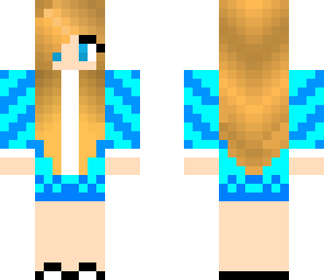 blue girl skin