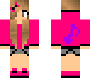 pink and purple music girl