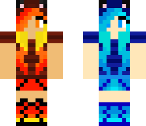 two sided cat girl