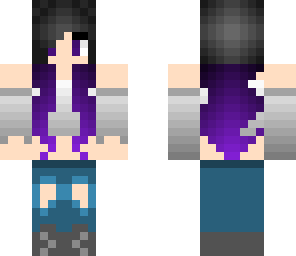 purple dyed hair