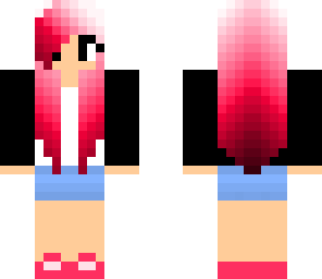 cute pink and white gamer girl