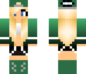 green hat girl