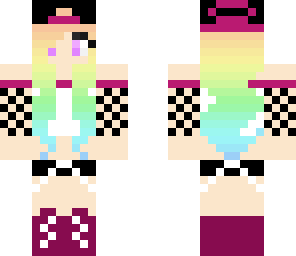 rainbow hair girl