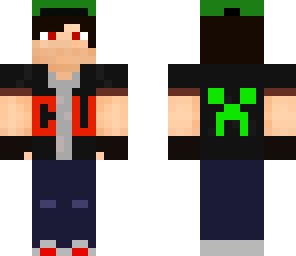 evil creeper universe with creeper cap