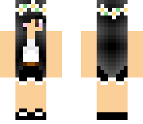 black haired girl fixed with cheeks