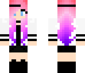 black cottton candy girl