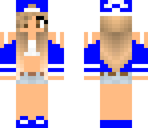 tomboy in a blue outfit