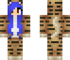 blue haired tiger