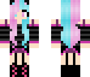 pink and terquoise girl