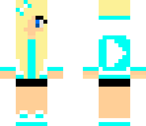 blue youtuber girl
