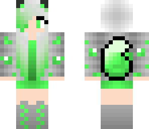 emerald wolf girl skin