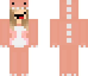 pink derpy dinosaur with pink tips