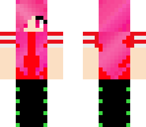 girl with pink hair
