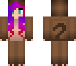 monkey girl with sunset hair