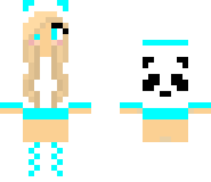 turquoise panda
