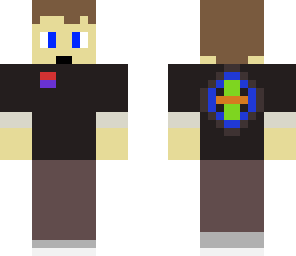 boy in a brand shirt