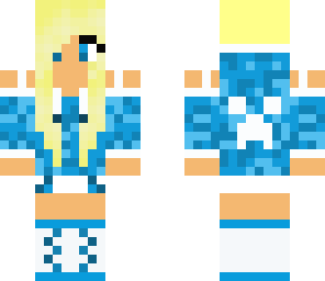 blue creeper hoodie girl