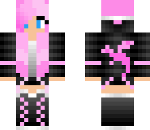 pink ender dragon girl