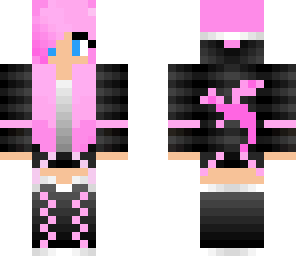 pink ender dragon girl