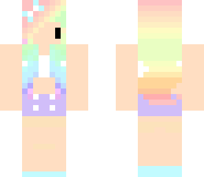 pastel rainbow chibi | Minecraft Skin