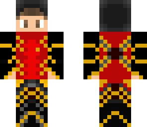 warrior in red and black