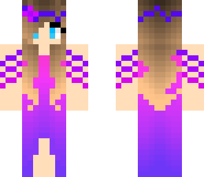 purple gown girl