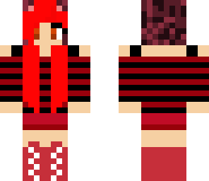 red kitten girl