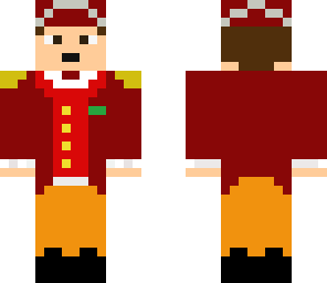 red suit