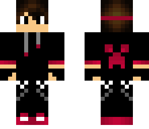 boy red creeper hoodie