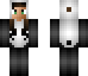 girl in panda onesie