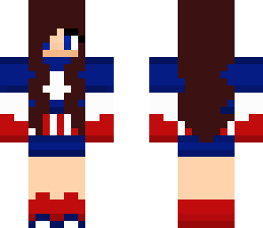 brunette captain america gril