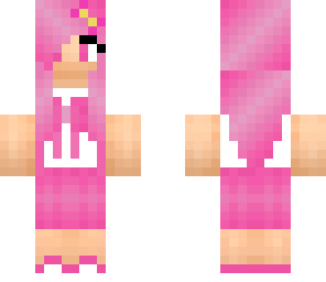girl with pink hair