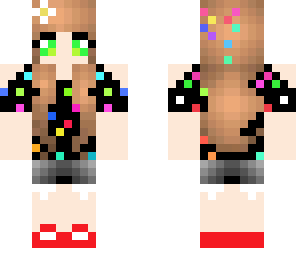 casual girl blak pink