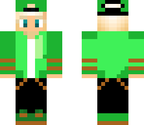 orange and green boy