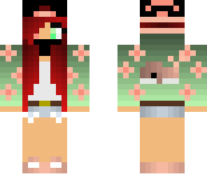 girlyish tomboy mint flowers