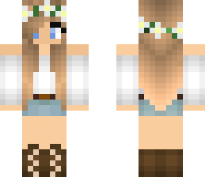 edited flower crown girl