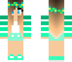 green flower girl
