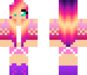 adorable pink splash girl