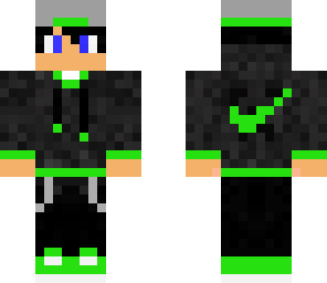 green nike boy with hat 2