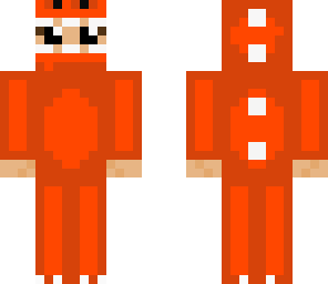 orange dino suit