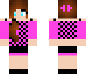 pink and black girl